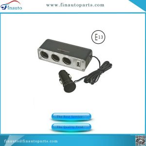 1 To 3 Cigarette Socket With USB